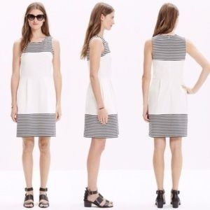 Madewell | Verse Dress White with Black Stripes L